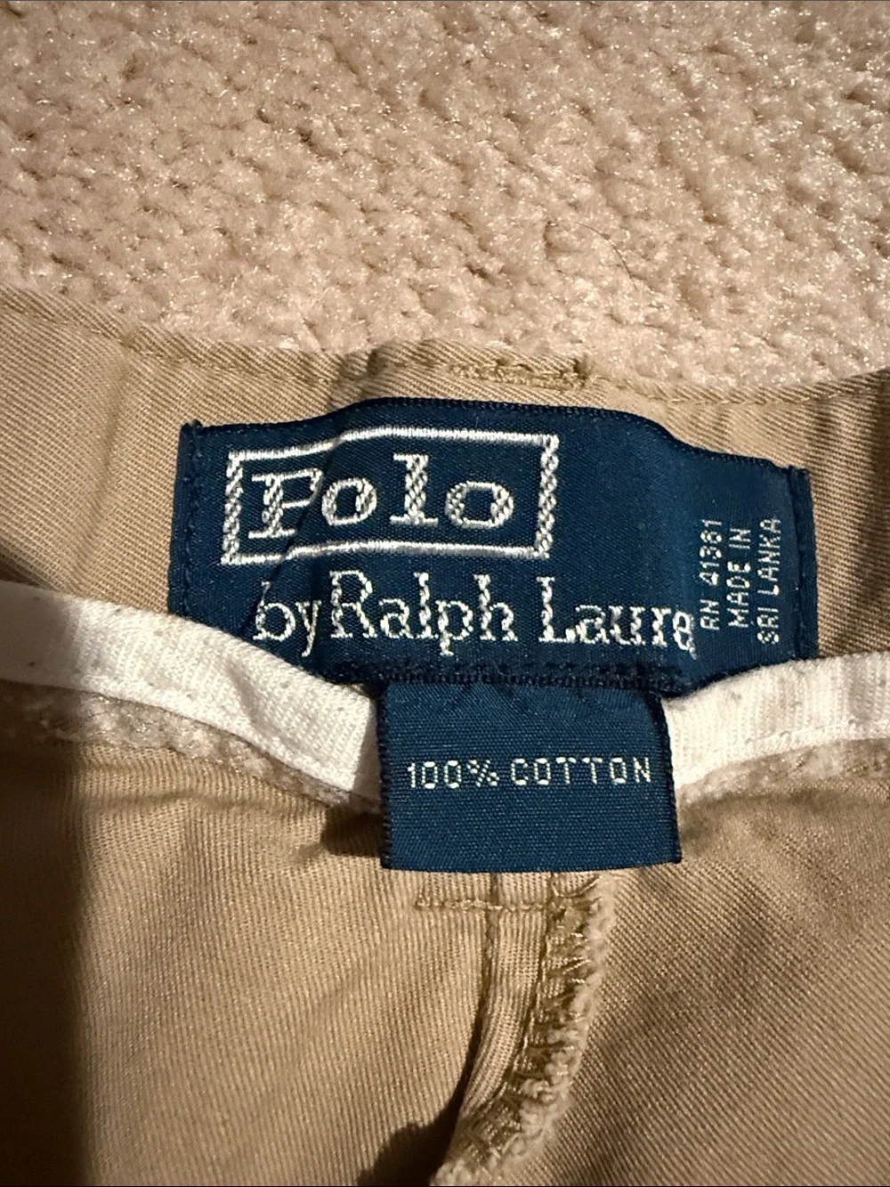 Polo by Ralph Lauren Men’s Tan Flat Front Cotton Shorts